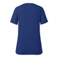 thumbnail image 5 of Women's Fashion Deep V Neck Short Sleeve Tops - Solid Color, Polyester Blend, Slim Fit, Perfect for Daily and Party Wear, 5 of 5