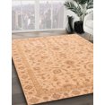 thumbnail image 2 of Ahgly Company Tapis d'Intérieur Carrés Abstraits Orange Tapis de Zone Abstraits, 4 Pieds Carré, 2 of 6