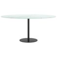 thumbnail image 2 of vidaXL Table Top White Ø90x1 cm Tempered Glass with Marble Design, 2 of 3