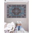thumbnail image 4 of Tapis d'appoint Emerald Kramer ivoire & bleu de 3 pi 3 po x 5 pi, 4 of 5