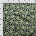 thumbnail image 3 of oneOone Tissu Popeline de Coton Vert Floral Rétro Matériel de Robe Tissu Imprimé Tissu au Mètre 56 Pouces de Large, 3 of 5