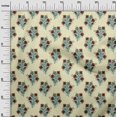 thumbnail image 2 of oneOone Viscose Chiffon Fabric Leaves & Floral Block Print Fabric BTY 42 Inch Wide, 2 of 4