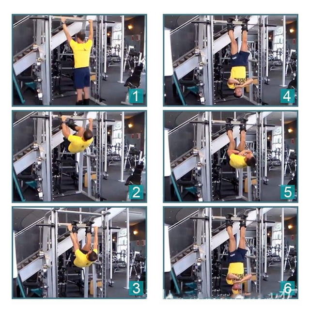 1 Pair Inversion Gravity Boots Hanging Pull Up Boots with Comfortable Foam Padding and Safe Locking Clips