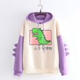 thumbnail image 2 of Pompotops Mode Femmes Décontracté Imprimé Manches Longues Sweat-Shirt Dinosaure en Solde, 2 of 4