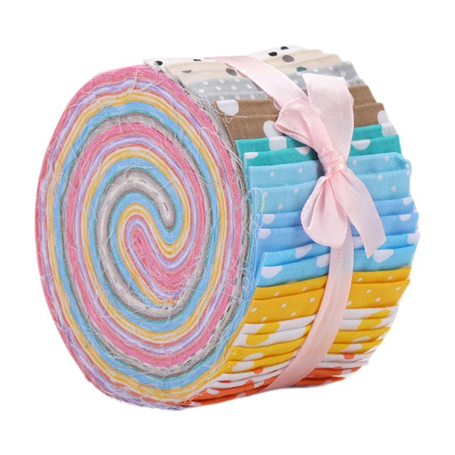 Rongfmy Rouleaux de Gelée Rouleaux de Gelée Bandes pour Anniversaire Patchwork Courtepointe 40 Bandes