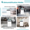 thumbnail image 4 of Costway 57 Pint Dehumidifier for Home and Basement with 4 Modes 3-Color Indicator 24H Timer, 4 of 10