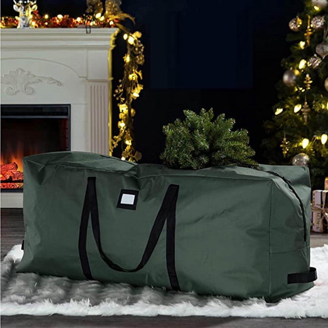 Maoww Extra Large Christmas Tree Storage Bag Dual Handles for Moving Supplies Green 135x34x68cm