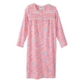 thumbnail image 1 of Women’s Open Back Adaptive 100% Cotton Flannel Hospital Gown With Snaps, 1 of 1