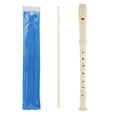 thumbnail image 1 of Flûte à Bec Soprano Blockflöte avec Sac de Rangement, Flûte à Bec en Plastique Style Allemand Touche C de Doigt Baroque, Instrument Flûte à Bec pour Adultes Débutants, 1 of 8