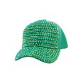 thumbnail image 1 of Top Headwear Casquette de Baseball Bling en Perles et Strass - Vert, 1 of 2