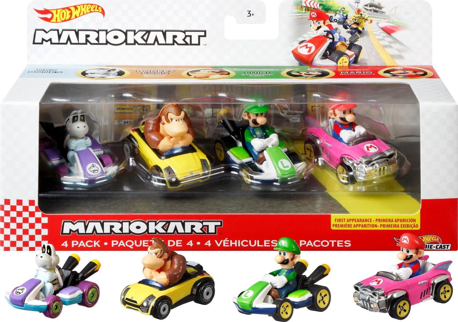 Hot Wheels Mario Kart 4-Pack Assortment Mix - Walmart.ca
