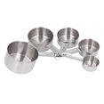 thumbnail image 2 of Metal Measuring Cup Set,5pcs Stackable Stainless Steel Stainless Steel Measuring Cup Set Kitchen Measuring Cup Set Professional Grade, 2 of 8