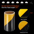 thumbnail image 3 of Unique Bargains Reflective Tape, 4 Inch x 10 Ft Waterproof Safety Adhesive Tape for Trailers, Black Yellow, 3 of 6
