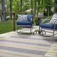 thumbnail image 2 of Tapis d'extérieur lavable Delray ivoire & bleu 5 pi x7 pi, 2 of 8