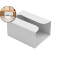 thumbnail image 1 of Dvruxg Wall Mounted Tissue Box Holder, Punch-Free Kitchen Bathroom Paper Organizer(Gray), 1 of 5