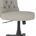 thumbnail image 3 of Bush Key West Chaise de Bureau en Tissu à Dossier Mi-Haut avec Hauteur Réglable, Gris Pâle, 3 of 7