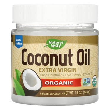 Nature's Way , Huile de Noix de Coco Biologique, Extra Vierge, 16 oz (448 g)