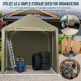 thumbnail image 1 of Edtara Bike Storage Shed, Waterproof Protection, Blocks 98% UV Rays, Fits up to 6 Bicycles, Heavy Duty Awning-Style Garage with Extra Replacement Covers for Outdoor Use, 1 of 8