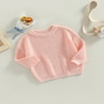 thumbnail image 2 of Chandail Tricoté pour Tout-Petit Fille Garçon, Blouse Chandail, Chandail Molletonné Chaud à Col Rond, Manches Longues, 2 of 6