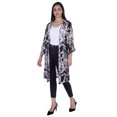 thumbnail image 2 of Moomaya Long Sheer Shrug Printed Open Front Beach Coverup Summer Cardigan, 2 of 8