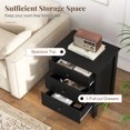 thumbnail image 4 of Gymax Table de Nuit avec 3 Tiroirs pour Chambre, Coffre de Rangement Compact, Côté de Sofa Moderne, 4 of 10