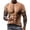 B, variant on Mens Short Sleeve T-Shirt Casual 3D Muscle Creative Print Crewneck Graphic Tees Casual Funny Pattern Workout Tops