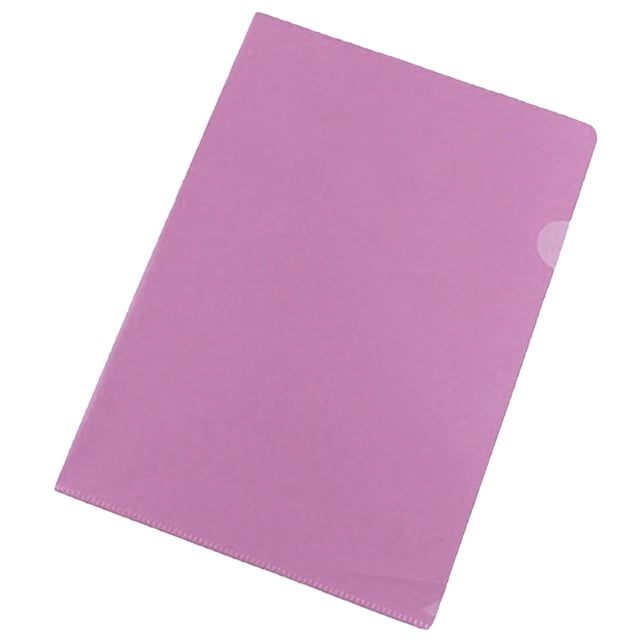 ZTTD 1 Pack Clear Document Folder Project Pockets, Clear Plastic Folders Sleeves, Documents Project Pockets,Plastic Document Folders Paper Poly Jacket Sleeves Folders Copy, A5 Size, Pink