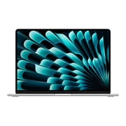 Macbook Air 15.3-inch (10-GPU, Silver) 4.05Ghz 8-Core M3 (2024) Laptop 512GB Flash HD & 16GB RAM-Mac OS/Win 11 (Certified, 1 Yr Warranty)