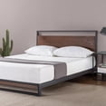 thumbnail image 1 of Zinus Ironline 14 inch Metal and Wood Platform Bed Frame with Headboard, 1 of 6