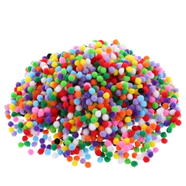 KAKOWELY 2000pcs 5mm Craft Pom Poms For Diy Creative Projects Soft And Fuzzy Multicolor Pom Pom Balls For Kids Diy Art Creative Crafts Supplies,0.2X"X0.2"X0.2"