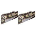 thumbnail image 4 of Decodeary Wood Marbling SelfAdhesive Skirting Line Exquisite Workmanship And Retro Fashion PVC Waterproof Waist Line For Wall PVC balck  lantern flowe 2Set, 4 of 6