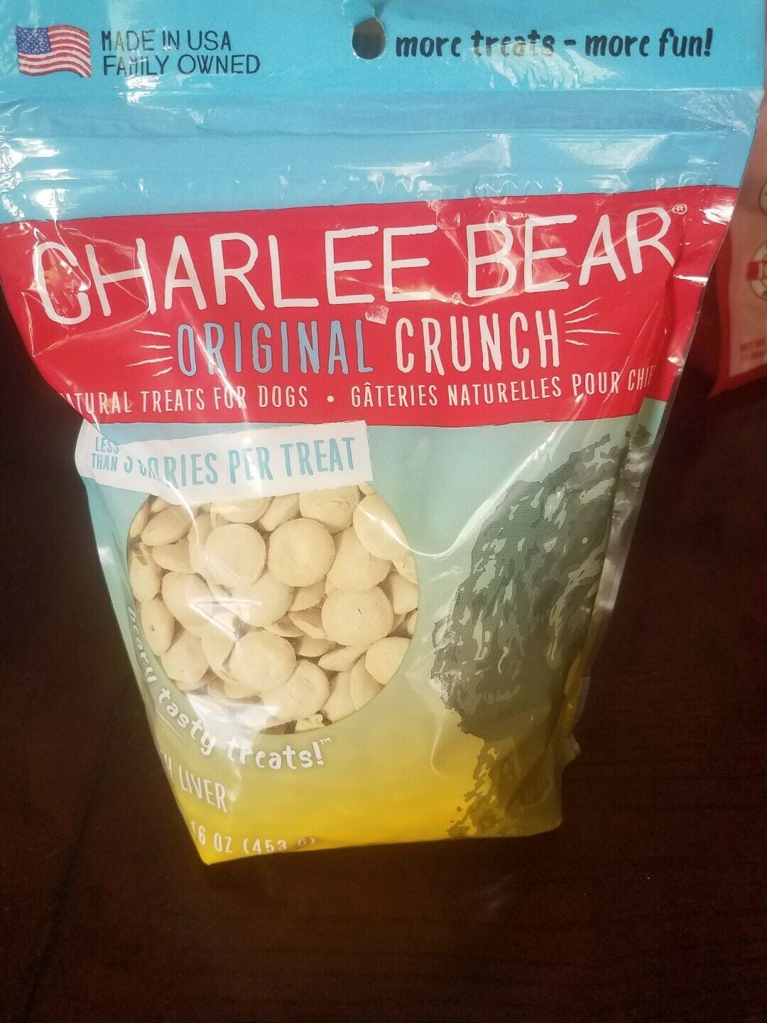 Charlee Bear 16 oz All Natural training Dog Treat W/Liver Flavor