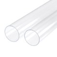 thumbnail image 1 of Unique Bargains 41mm ID 45mm OD 305mm  Clear Acrylic Pipe Rigid Round Tube for Lighting, Models, Plumbing, Crafts 2 Pack, 1 of 6