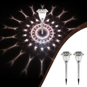 Suncoda Lumière solaire, lumières solaires d'extérieur, projecteurs d'écape terrestre, lumière de jardin, lumière solaire sans fil à l'extérieur / éclairage pour la cour, Walkway Outdoor Solar Lights