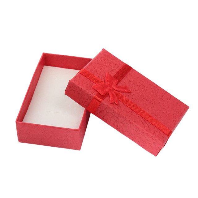 ZheElen Box Jewelries Pendant Earrings Storage Bracelet Necklace Packaging Display Package Dust-proof Decorations Lovers Red