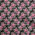 thumbnail image 1 of oneOone Viscose Tissu Noir Fleurs Robe Tissu Tissu Imprimé par la Cour 42 Pouces de Large, 1 of 4
