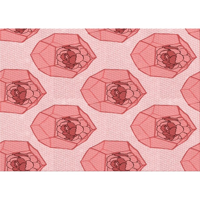 Ahgly Company Machine Washable Indoor Rectangle Transitional Pink Area Rugs, 6' x 9'