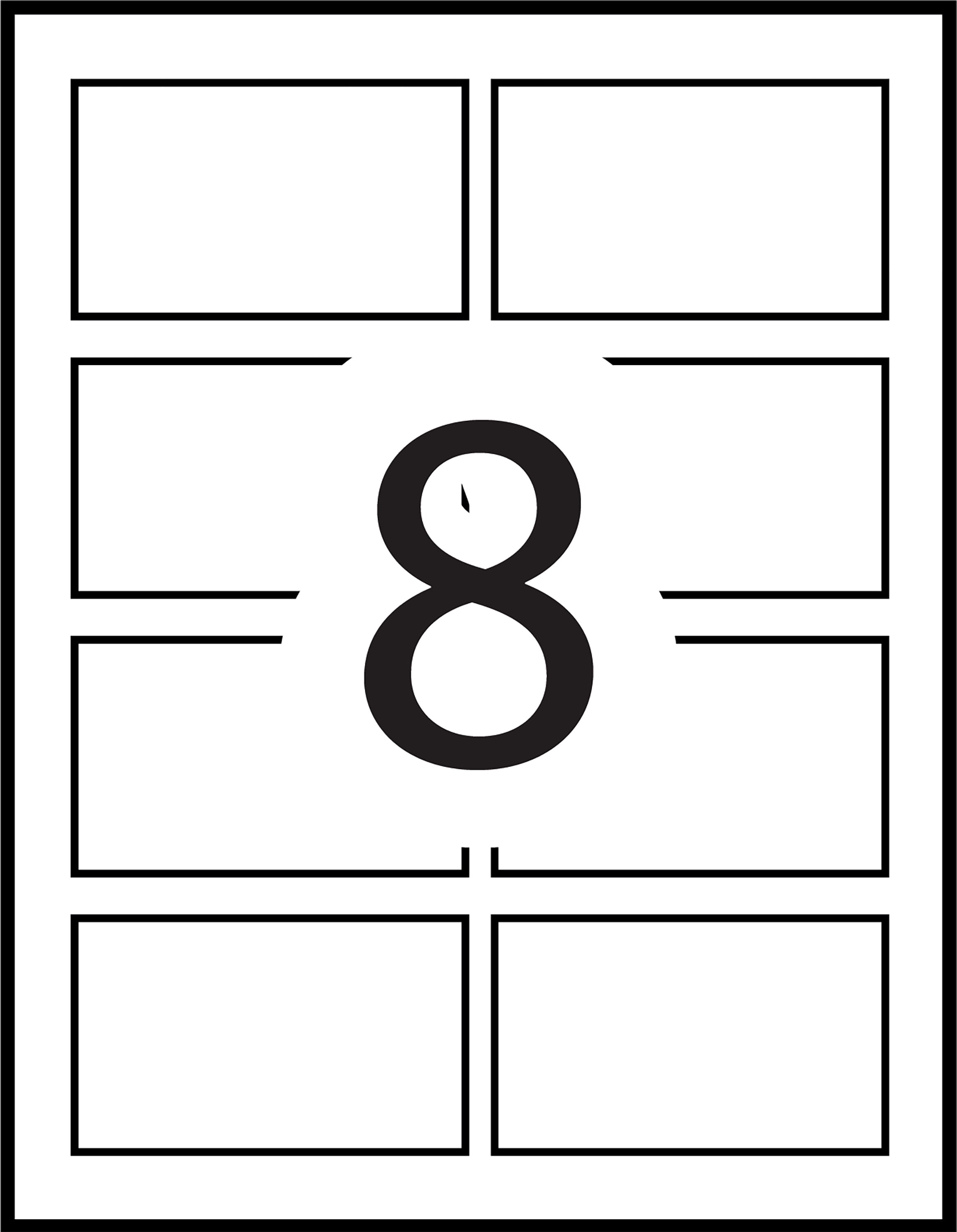 Avery Badge Insert Refills, 2¼" x 3½", White Cardstock, 400/box, (5390)