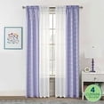 thumbnail image 1 of Your Zone 4 Piece Window Curtains Panel Set, 27.5" x 84" Gray Camo, 1 of 7
