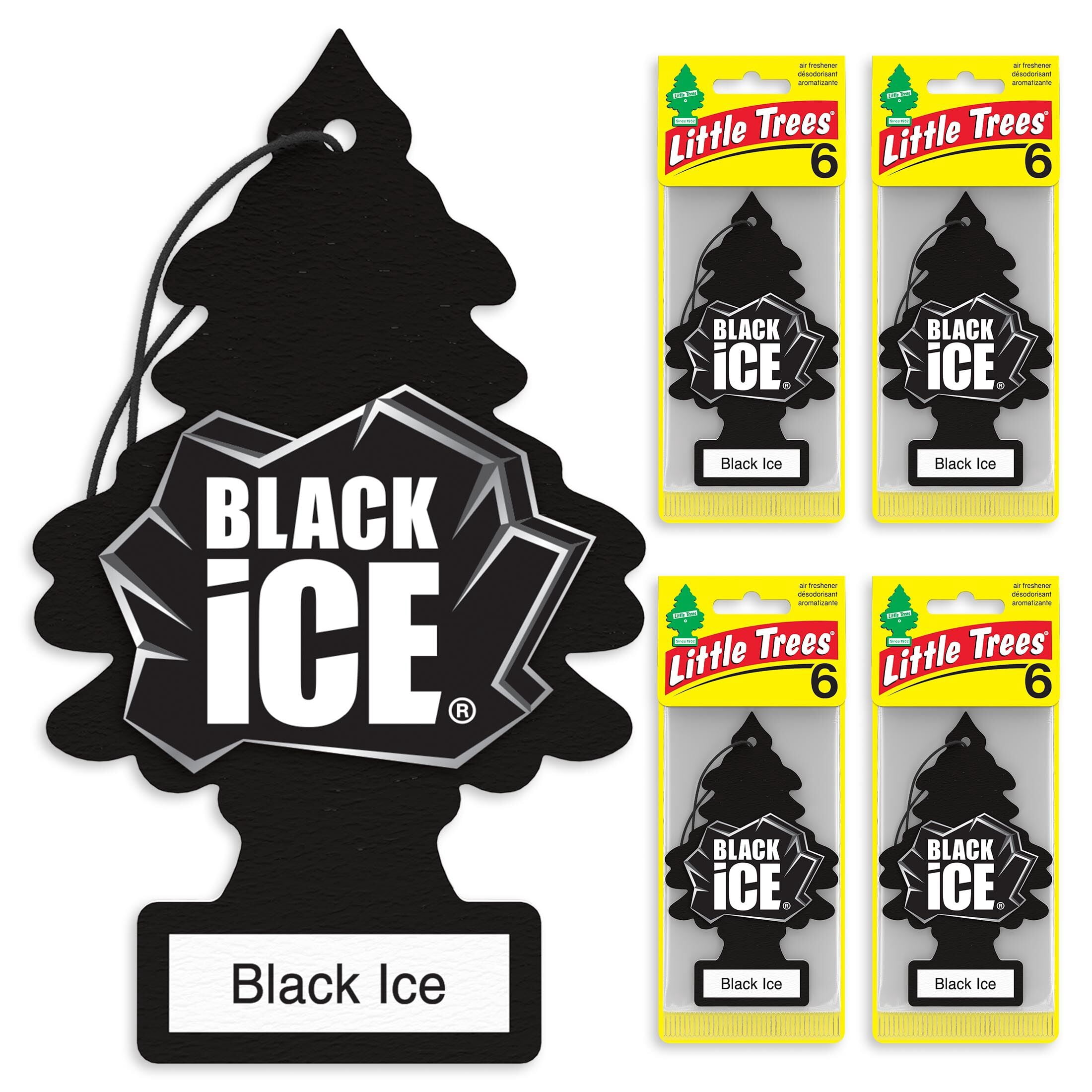 LITTLE TREES air freshener Black Ice 24 Pack