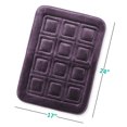 thumbnail image 2 of Clara Clark Bathroom Rugs, Velvet Memory Foam Bath Mat, Ultra Soft Non Slip and Absorbent - Waffled - Small - Purple, 2 of 6