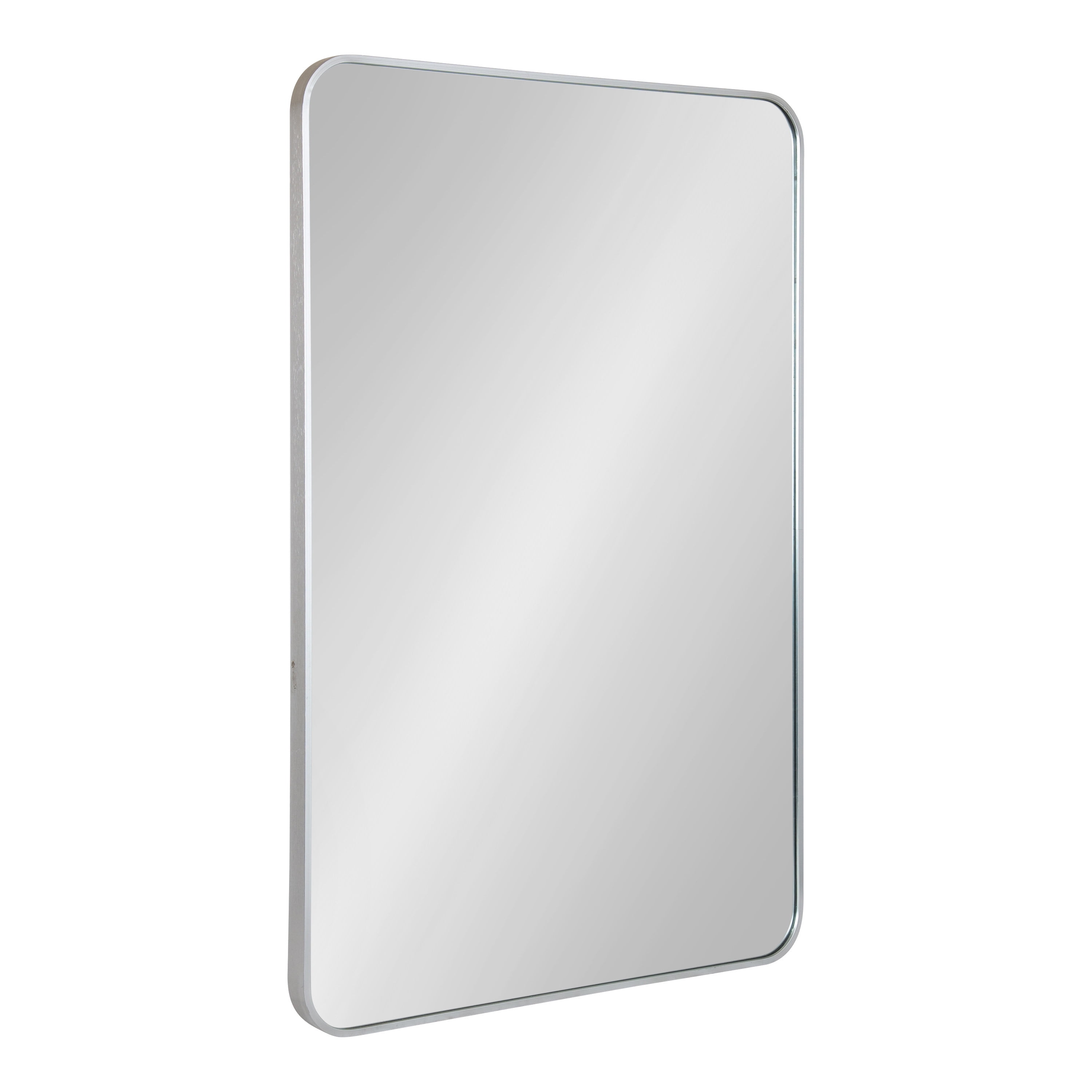 Kate and Laurel Zayda Miroir Mural Rectangulaire Encadré à Rayon, Argent 24x36