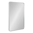 thumbnail image 1 of Kate and Laurel Zayda Radius Rectangle Framed Wall Mirror, Silver 24x36, 1 of 8