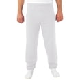 thumbnail image 1 of Jerzees Mens NuBlend Elastic Bottom Sweatpants, 2X, White, 1 of 2