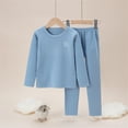 thumbnail image 2 of Pyjama pour Enfants Automne et Hiver 2025 Ensemble de sous-Vêtements Chauds Plus Molleton d'Hiver Peignoir pour Grands Enfants Manches Longues Garçon et Costume Garçon Col Rond Tenue d'Intérieur Pyjama, 2 of 7