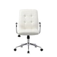thumbnail image 4 of Boss Office Chair in White with Chrome Arms, 4 of 4