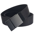 thumbnail image 2 of Three Generations Of Metal Plate Buckle Casual Men'S Belt Durable Nylon Belt, 2 of 4