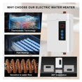 thumbnail image 3 of 3000W Tankless Water Heater Electric,Instant Hot Water Heater With Remote Control, LCD Touch Water Heat ,Digital Temperature Display, 3 of 6