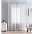 thumbnail image 1 of Crinkle Sheer Rod Pocket Curtains – 2 pack, Crinkled Texture, 1 of 3