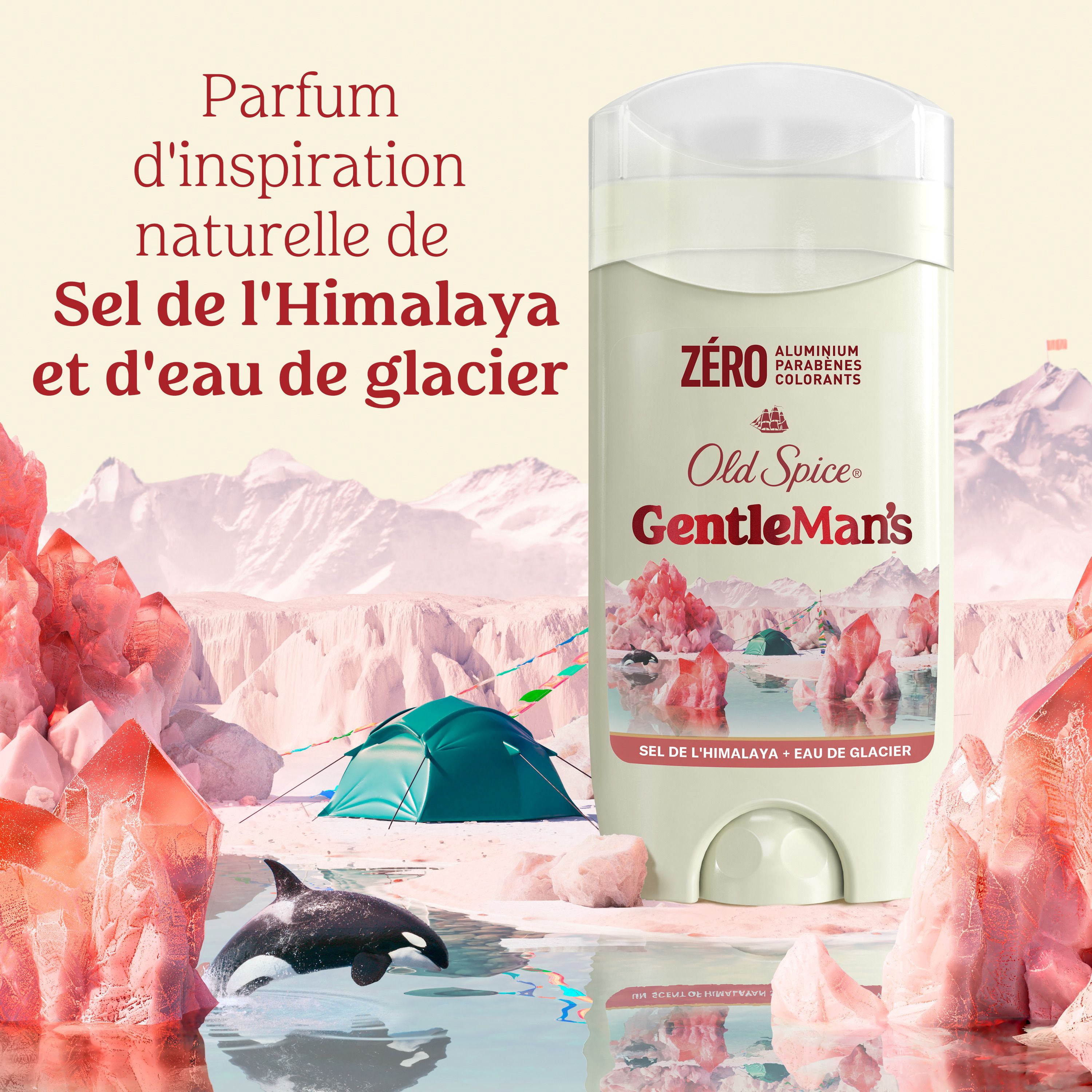 Désodorisant sans aluminum pour hommes Old Spice Gentleman’s blend, Himalayan Sea Salt
